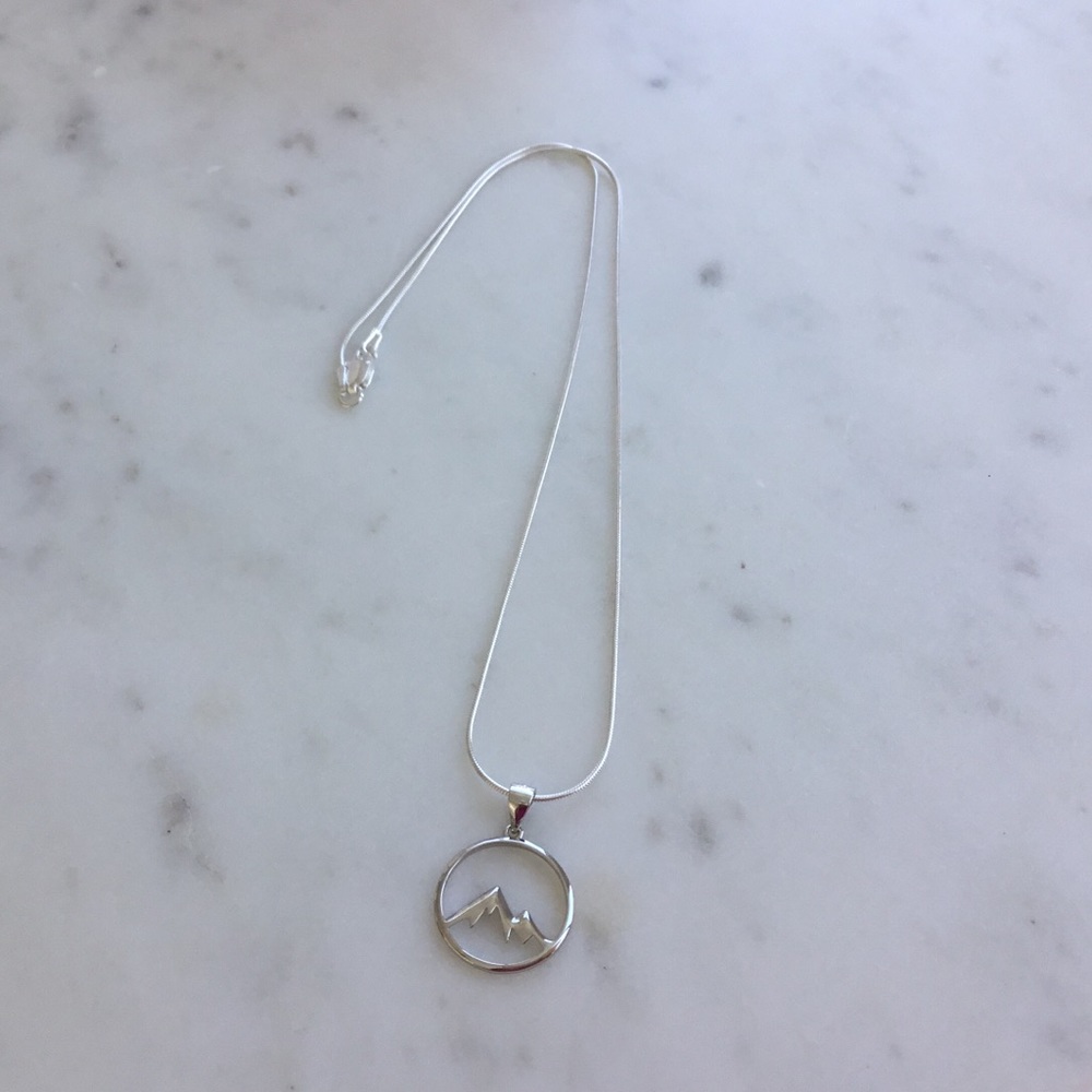 Sterling Silver Mountains Necklace - Picture 2 of 14